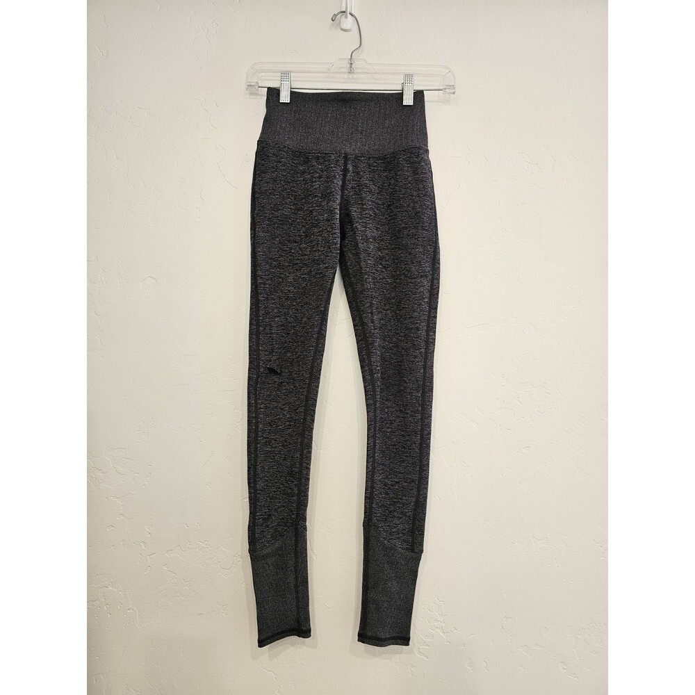 Alo Leggings Womens Size XXS Gray High Waist Pants Athletic Stretch Damage HOLE - Picture 2 of 8